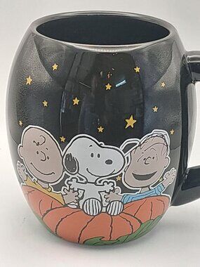 Peanuts It’s The Great Pumpkin 2013 Ceramic Coffee Mug Black Orange Halloween